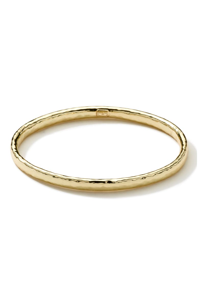 'Glamazon' 18k Gold Bangle, Main, color, GOLD