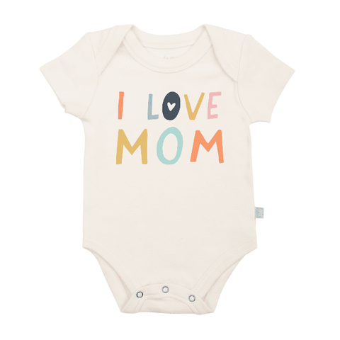 Organic Baby Graphic Bodysuit | Love Mom (Baby)