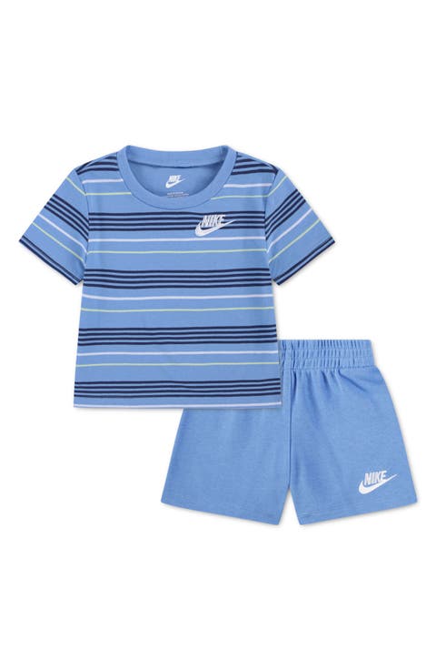 Stripe T-Shirt & French Terry Shorts Set (Baby)