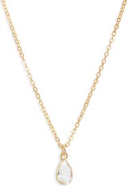 Set & Stones Everett White Topaz Pendant Necklace