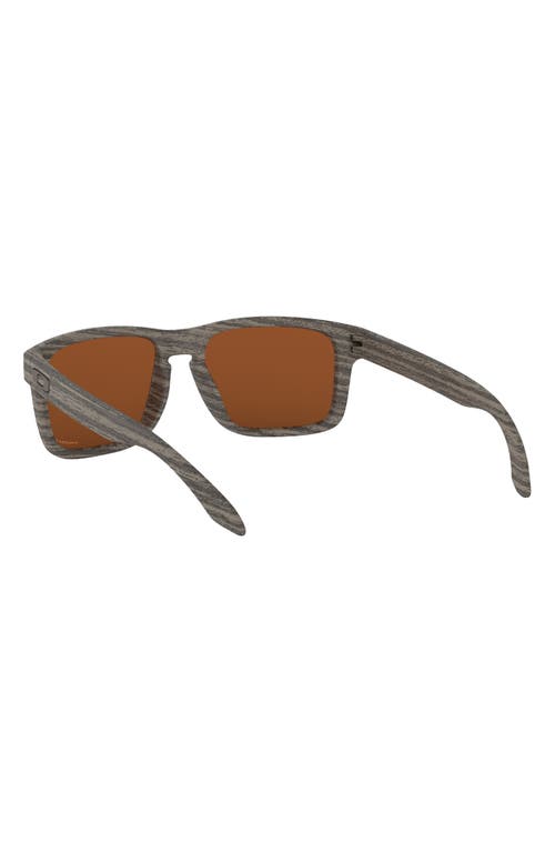 Oakley Holbrook™ 57mm Prizm™ Polarized Keyhole Sunglasses In Light Wood