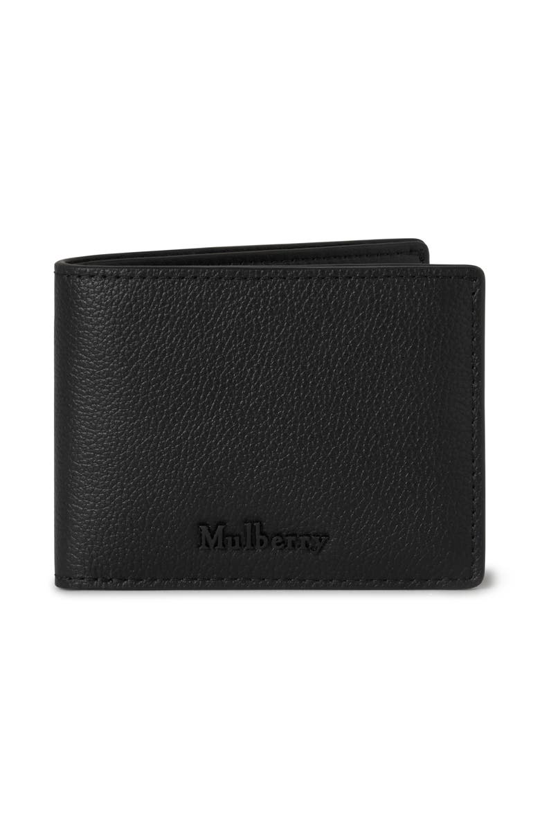 Mulberry Farringdon Compact Leather Bifold Wallet, Main, color, Black
