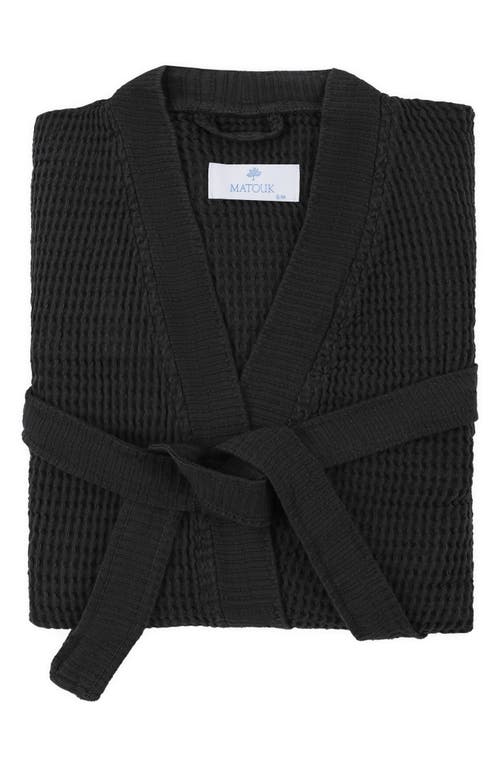 Matouk Kiran Robe In Black