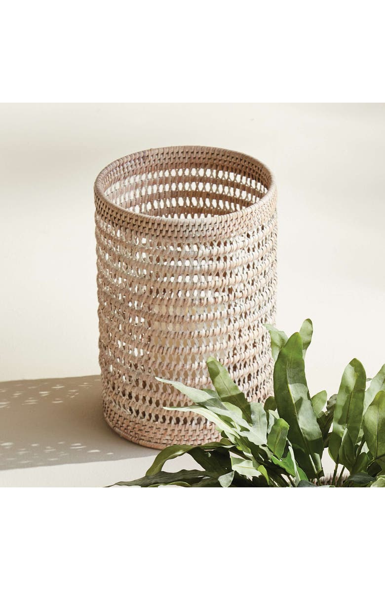 Napa Home & Garden Burma Rattan Hurricane Large, Alternate, color, White