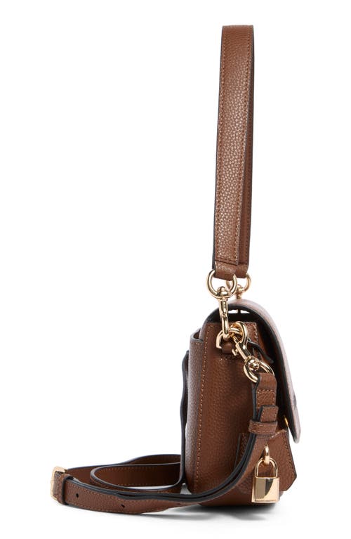 Marc Jacobs The Bold Saddle Leather Shoulder Bag In Brown