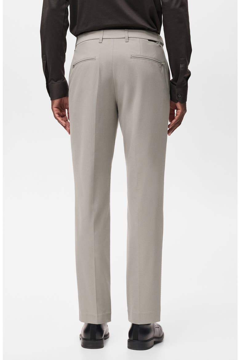 Slim Fit Thermolite® Flat Front Pants, Alternate, color, LIGHT/ PASTEL GREY