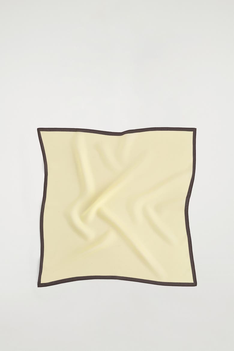 Silk-organza Scarf, Main, color, BUTTER / BROWN