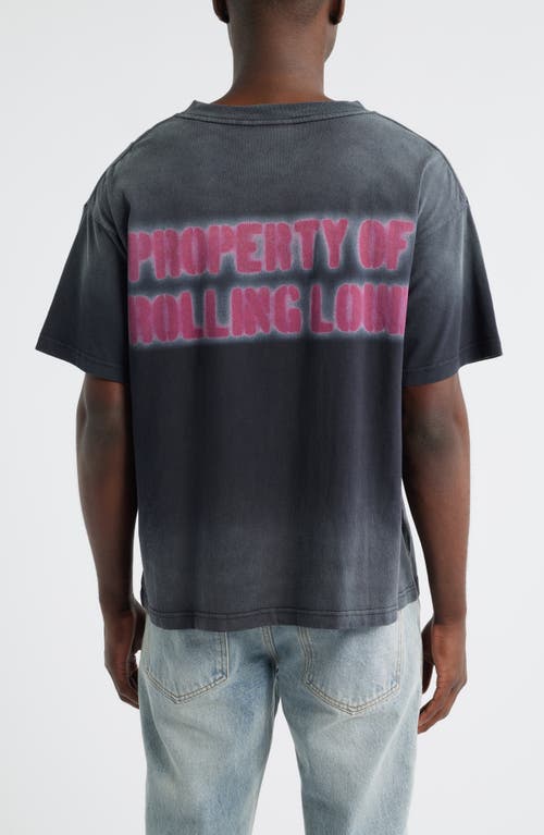 Rolling Loud Vortex Tour Cotton Graphic T-shirt In Black