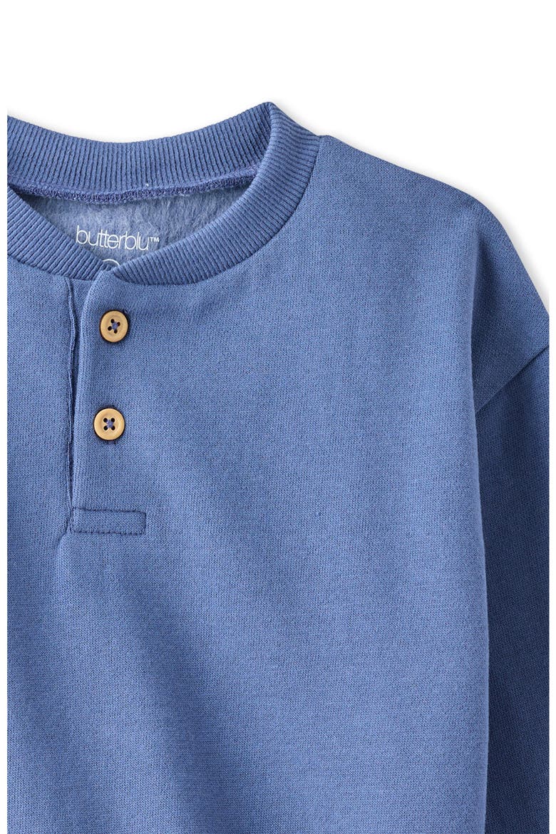 Kids' Jerry Henley Fleece Sweatsuit, Alternate, color, TERRA