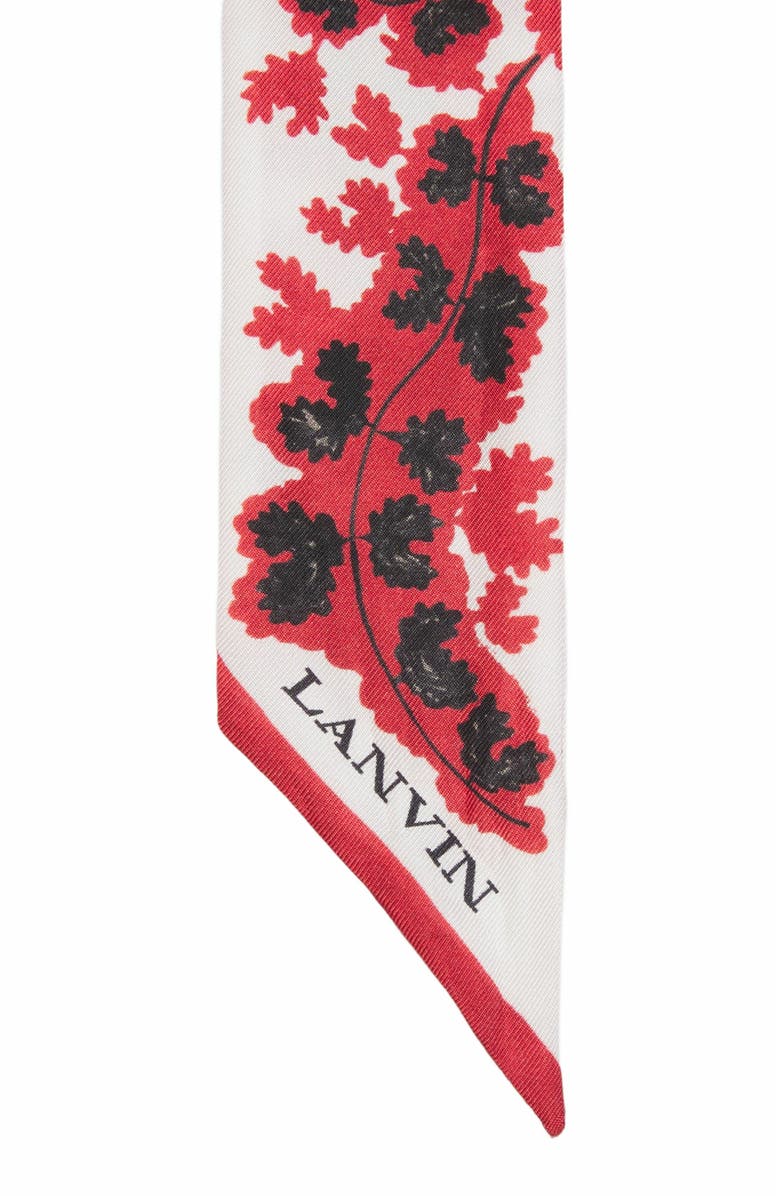 Lanvin Été Silk Headband With A Rateau Print, Alternate, color,