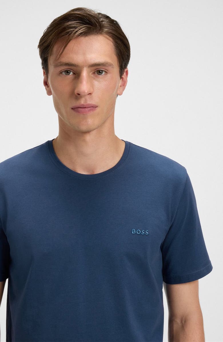 BOSS Mix Match Stretch Cotton Lounge T-Shirt, Alternate, color, Open Blue