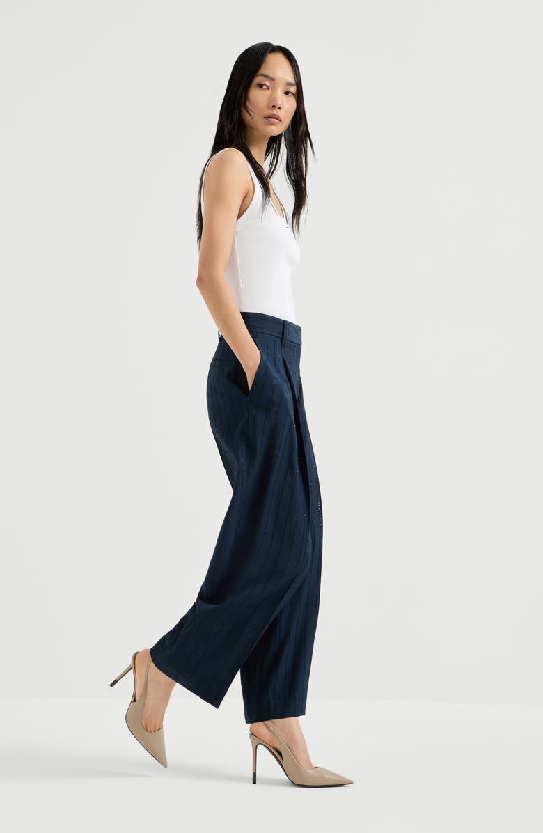 Brunello Cucinelli Slouchy trousers, Alternate, color, Blue