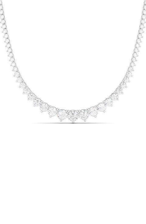 Graduated Lab Grown Diamond Tennis Necklace
