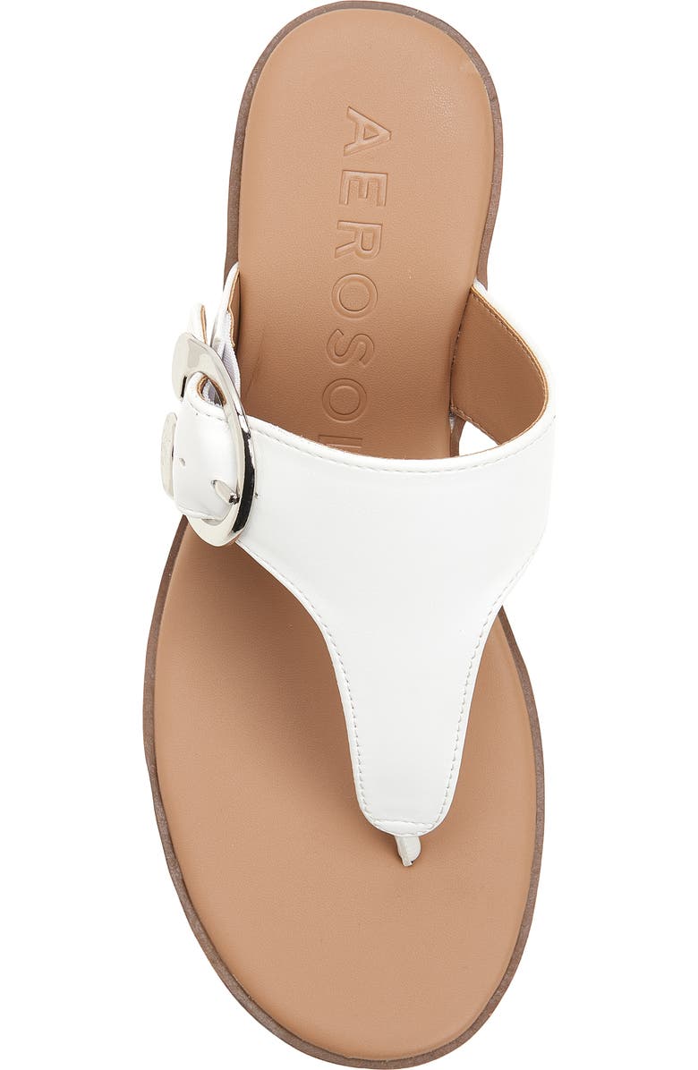 Aerosoles Izola Wedge Flip Flop, Alternate, color, Bright White Pu