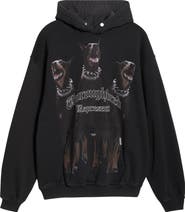 Represent Thoroughbred Oversize Cotton Graphic Hoodie