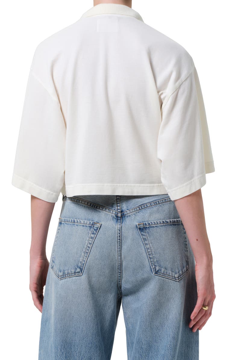 Citizens of Humanity Lowen Oversize Cotton Polo, Alternate, color, Pashmina