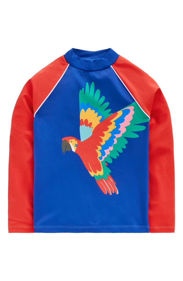 Mini Boden Kids' Sun Safe Colorblock Long Sleeve Rashguard, Main, color,