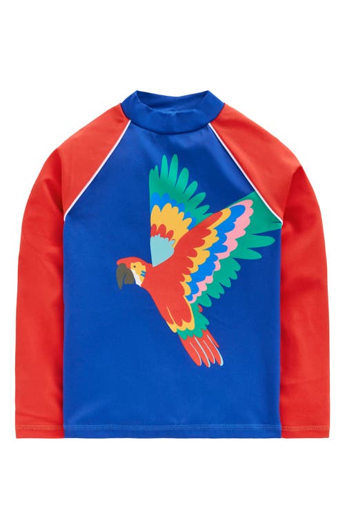 Mini Boden Kids' Sun Safe Colorblock Long Sleeve Rashguard