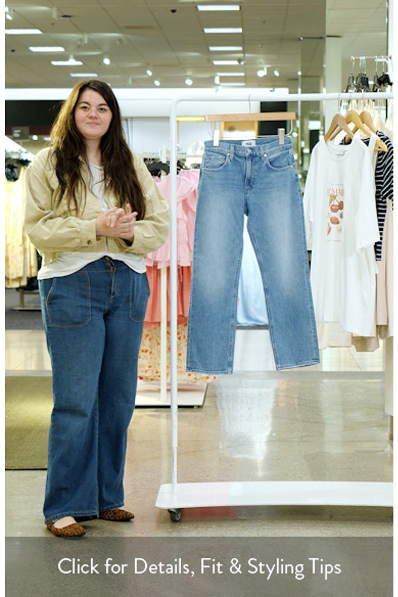 Morgan Mid Rise Ankle Straight Leg Jeans video