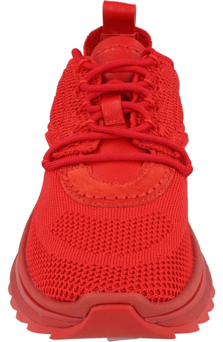 FERRAGAMO Nima Knit Low Top Sneaker, Alternate, color, Red