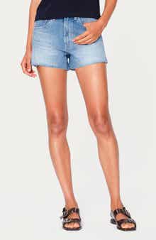 DL1961 Zoie Raw Hem Mid Rise Relaxed Denim Shorts