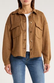 Vigoss Faux Suede Shacket