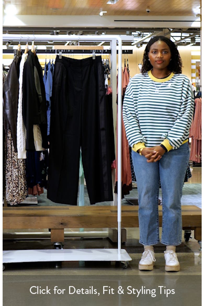 Noa Stretch Wool Blend Wide Leg Pants video