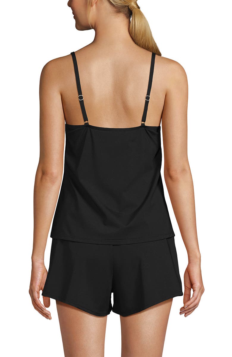 Lands' End Tulip Romper Swimsuit, Alternate, color, Black