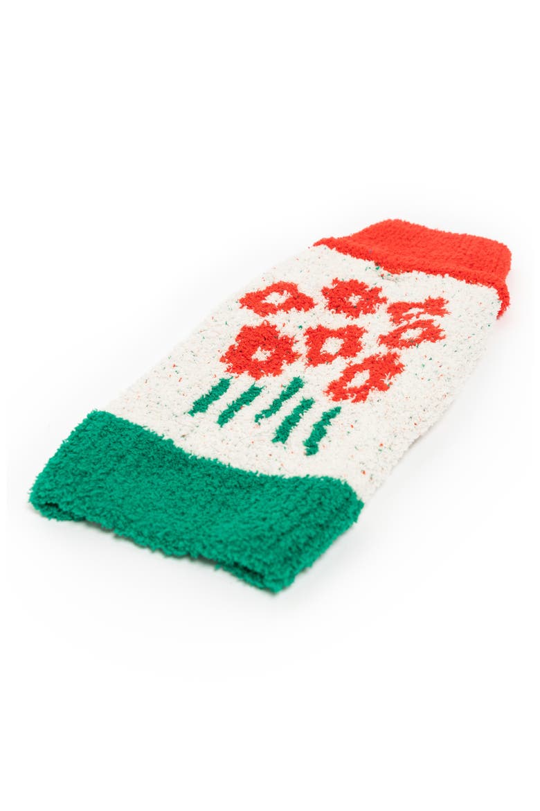 Flower Turtleneck Pet Sweater, Main, color, RED