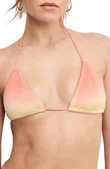 Good American Always Fit Triangle Bikini Top