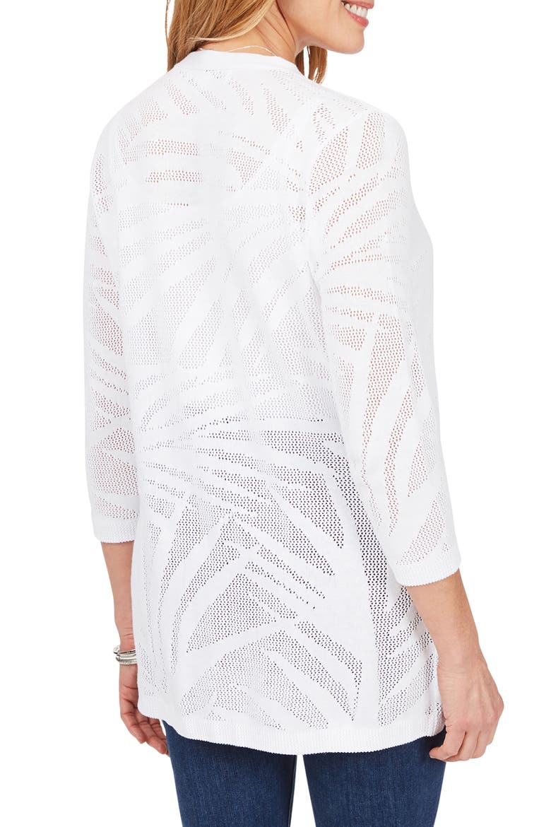 Maren Palm Cardigan, Alternate, color, WHITE