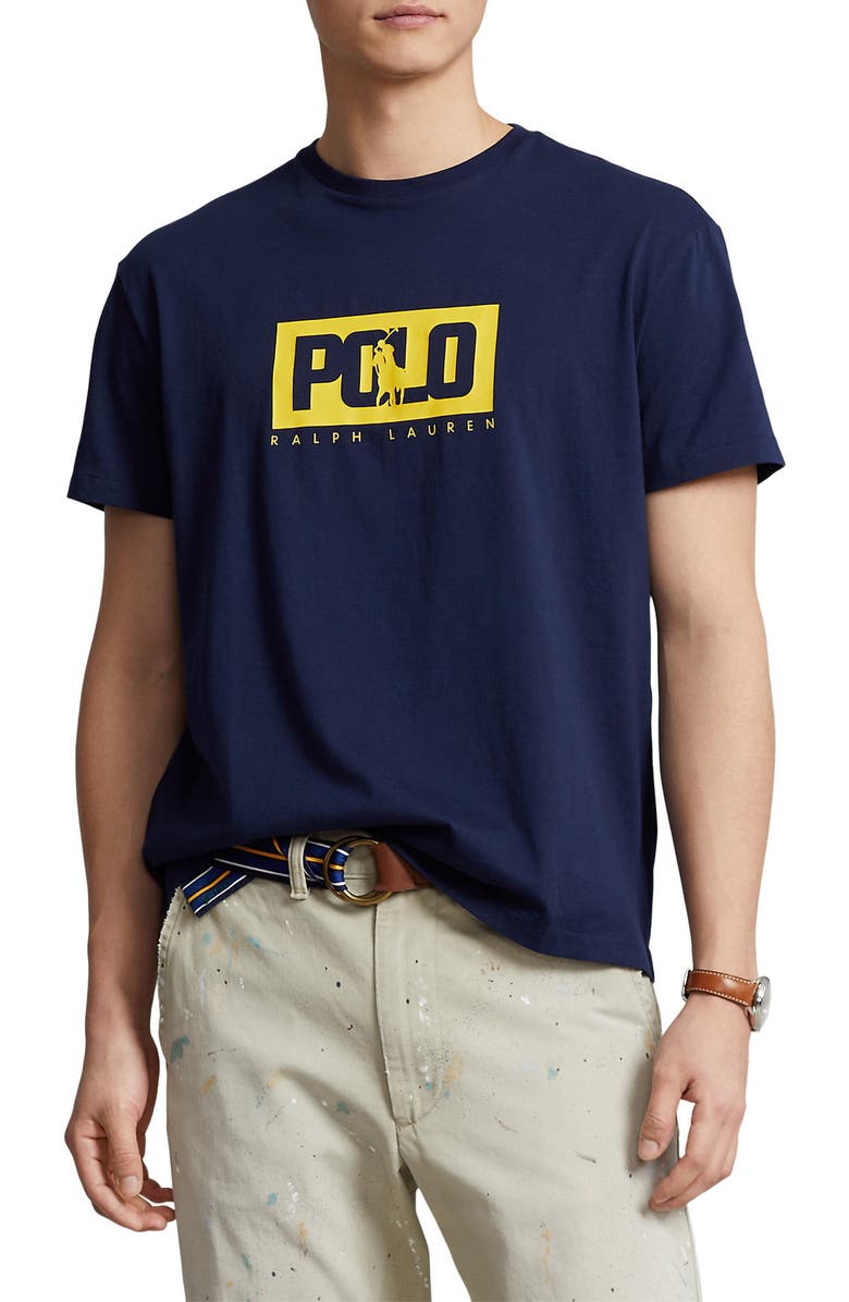 Polo Ralph Lauren Classic Fit Logo Graphic T-Shirt, Main, color, 
