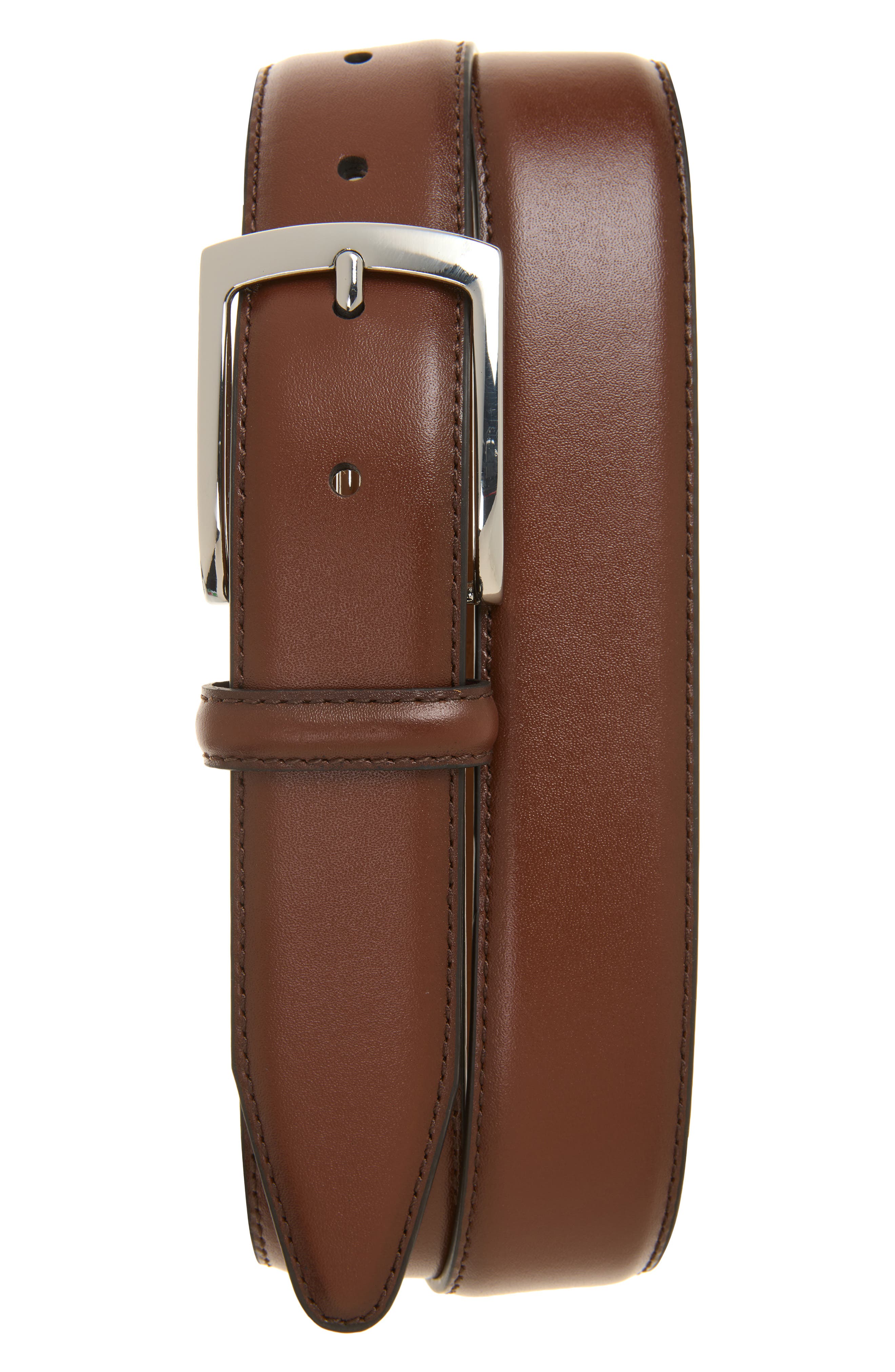 Double Stitch Leather Belt