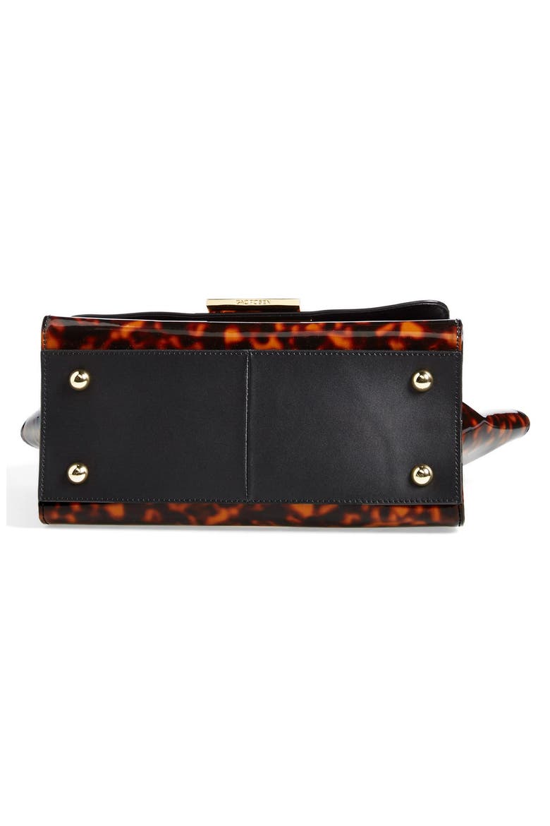'Eartha' Top Handle Satchel, Alternate, color, TORTOISE