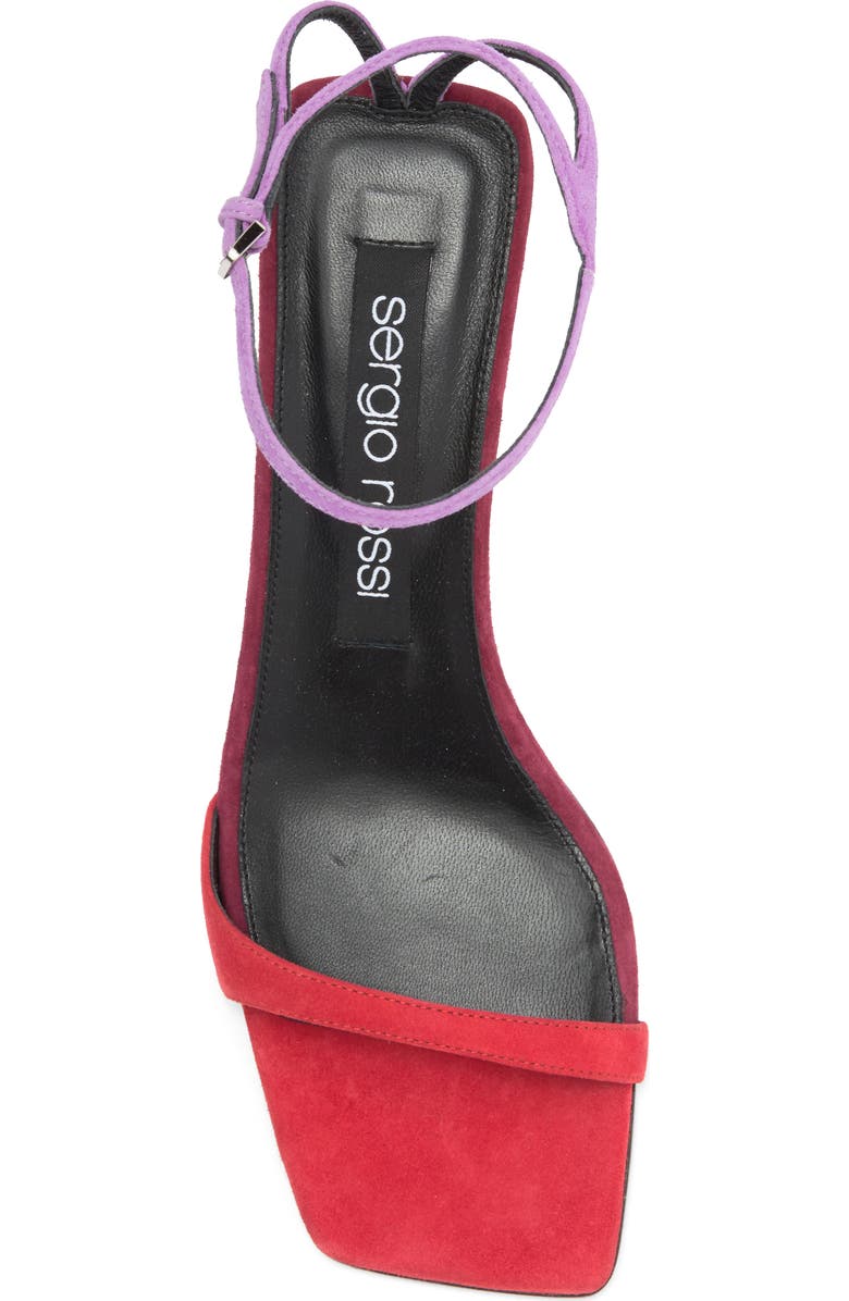 Sergio Rossi Kitten Heel Ankle Strap Sandal, Alternate, color,