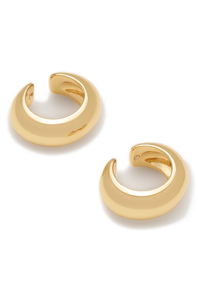 Lunette Ear Cuffs, Alternate, color, GOLD