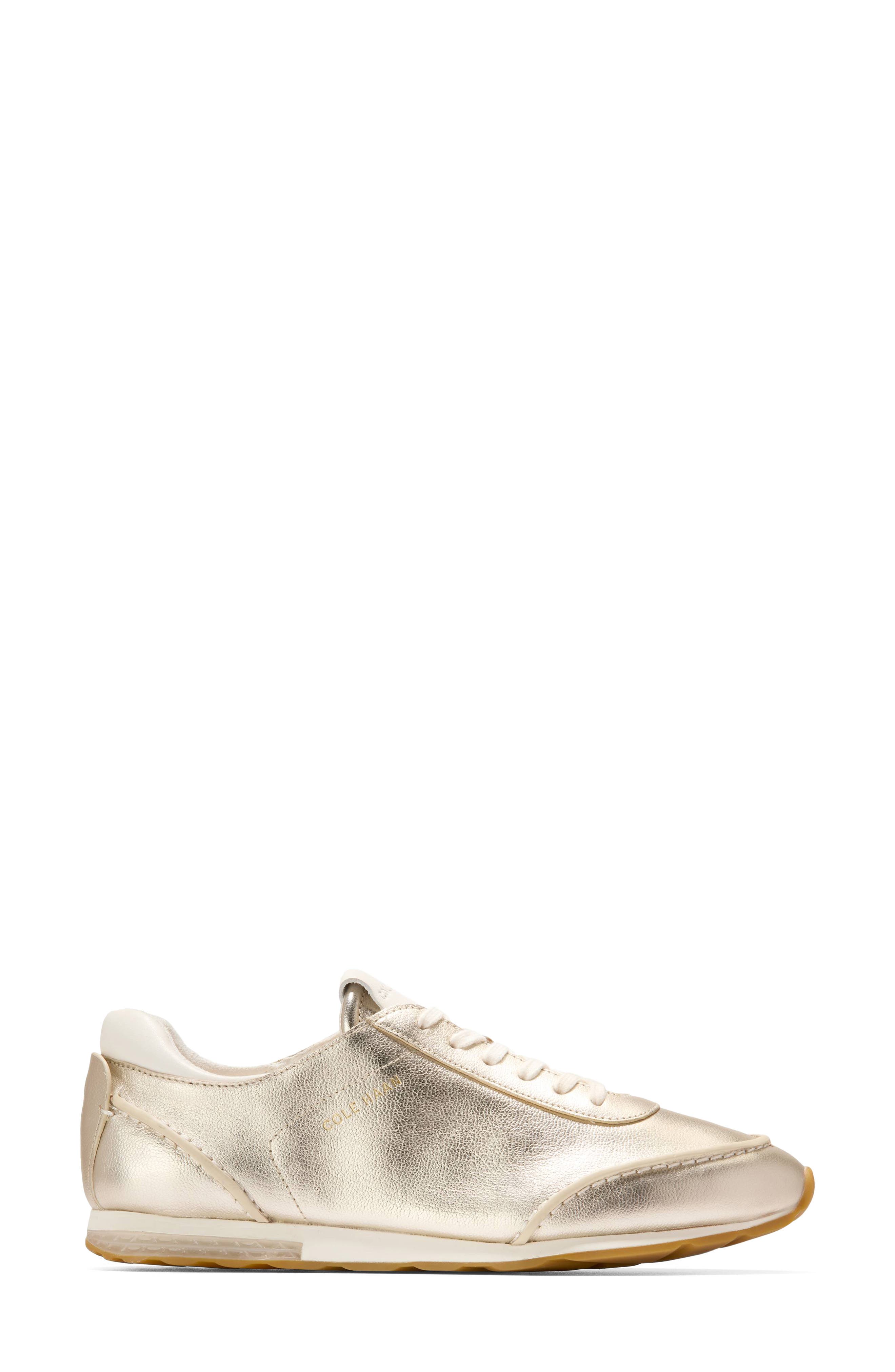 Cole Haan GrandPro LP Runner Energyweave Sneaker, Alternate, color, Soft Gold Leather