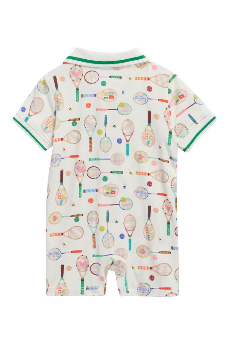 Love All Magnetic Polo Romper, Alternate, color, LOVEA
