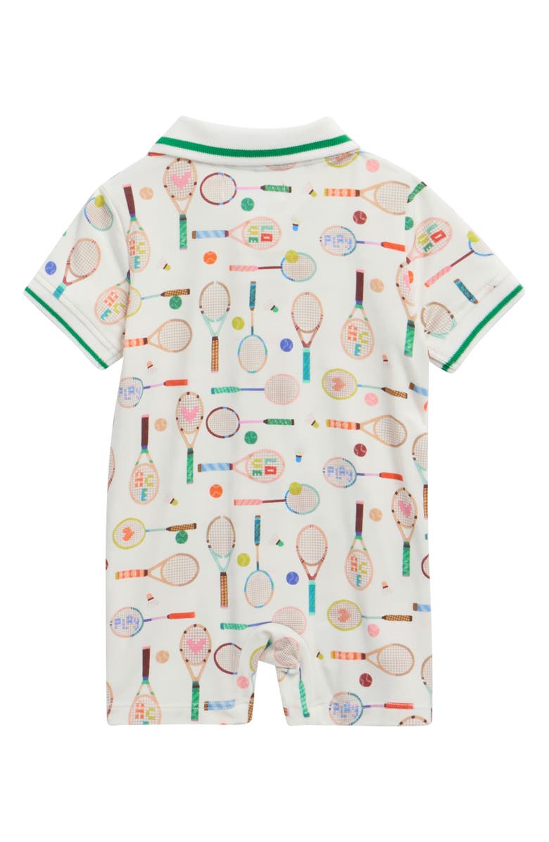 Magnetic Me Love All Magnetic Polo Romper, Alternate, color, Lovea