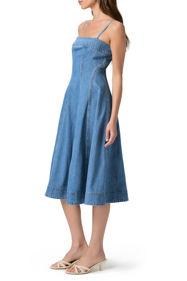 pippa denim midi dress PAIGE (Women) item:extra sleeves Black Long Sleeve Lace SILVER DRESS Womens dresses Lining 100% Cotton.