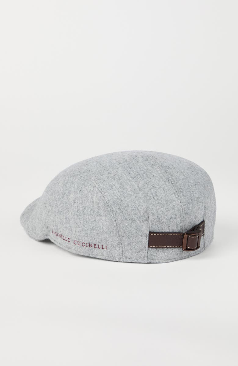 Brunello Cucinelli Flat cap, Alternate, color, Pearl Grey
