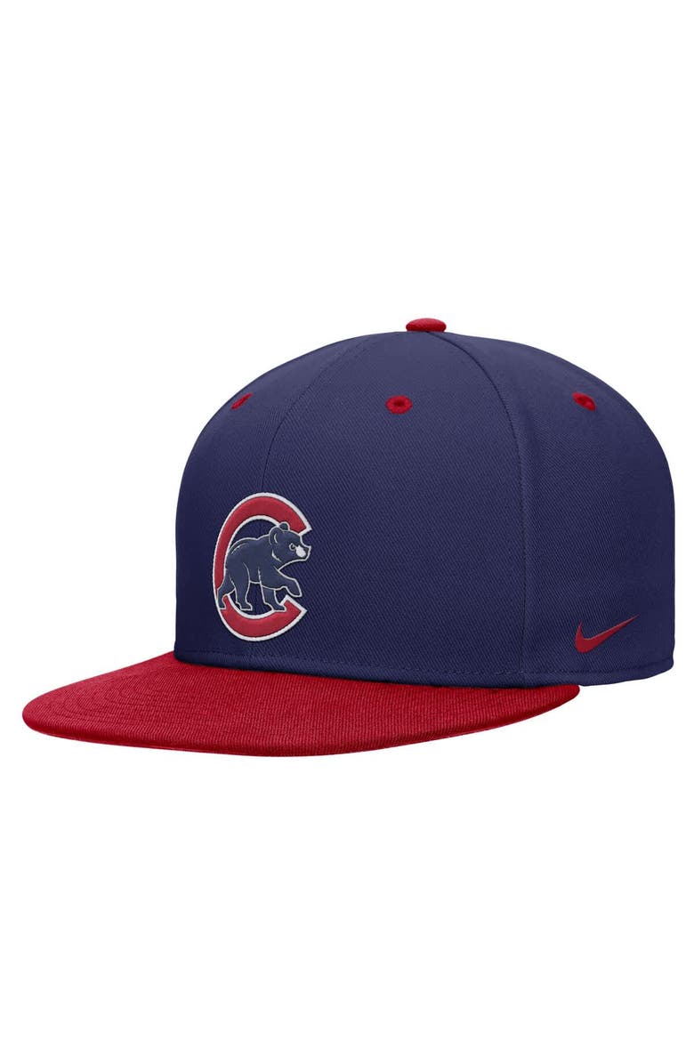 Nike Men's Nike  Blue/Red Chicago Cubs  True Primetime Two-Tone Performance Fitted Hat, Main, color, 