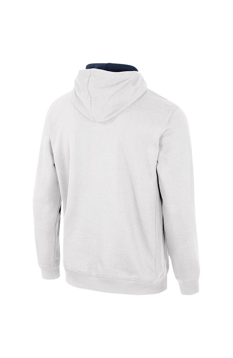 COLOSSEUM Men's Colosseum White Michigan Wolverines Half-Zip Hoodie, Alternate, color, 