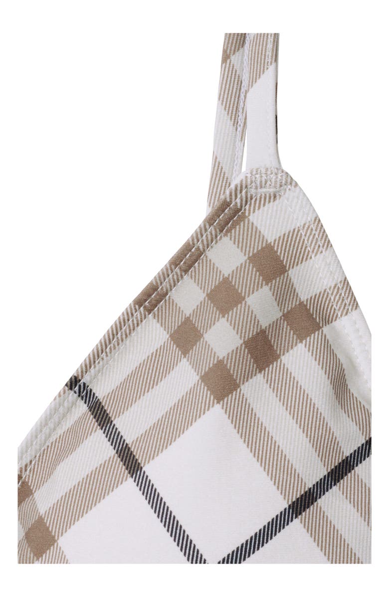 Burberry Check Bikini Top, Alternate, color, 