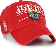 '47 Men's '47 Scarlet San Francisco 49ers Throwback Graphic Clean Up Adjustable Hat