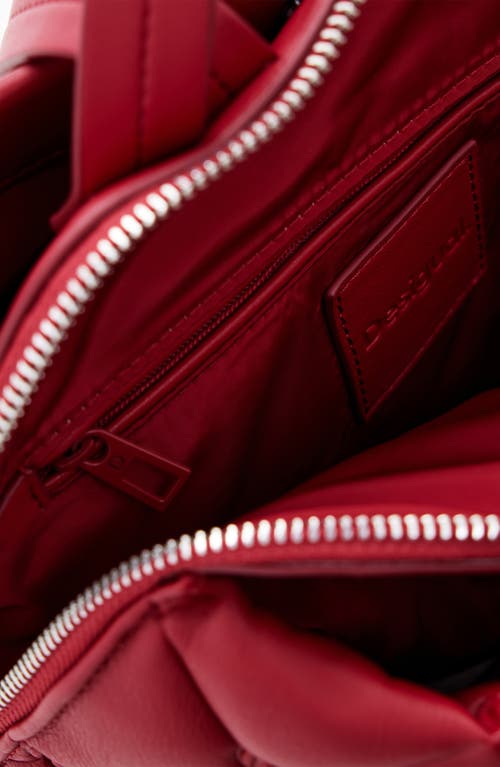 Desigual Faux Leather Backpack In Maroon