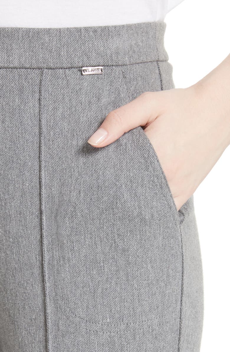 St. John Collection Denim Ponte Crop Leggings, Alternate, color,