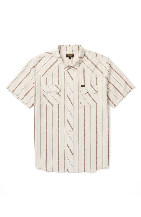Sawtooth Short Sleeve Snap-Up Shirt