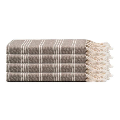Essential Stripe Turkish Cotton Hand Towel Bundle