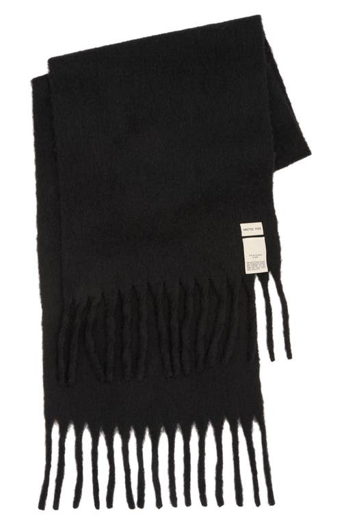 Arctic Fox & Co. Arctic Fox & Co The Reykjavik Fringe Scarf In Black